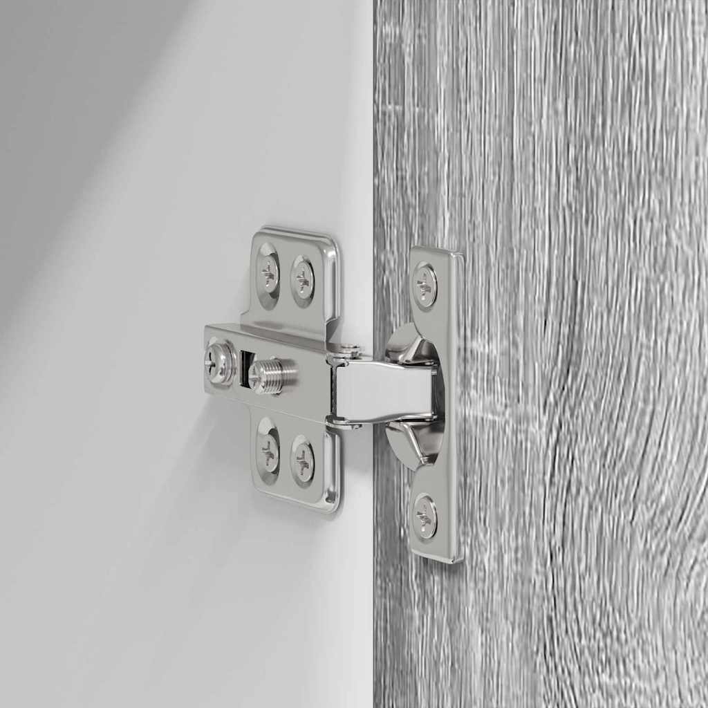 vidaXL Hanging Cabinet Grey Sonoma and White 40 x 31 x 40 cm