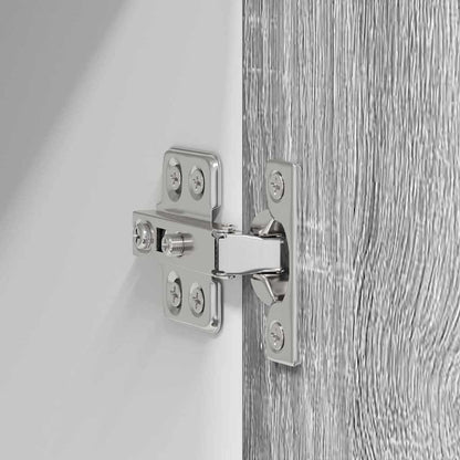 vidaXL Hanging Cabinet Grey Sonoma and White 40 x 31 x 40 cm