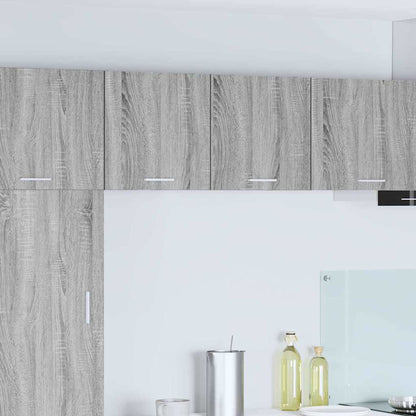 vidaXL Hanging Cabinet Grey Sonoma and White 40 x 31 x 40 cm