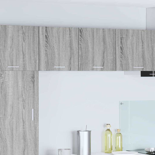 vidaXL Hanging Cabinet Grey Sonoma and White 40 x 31 x 40 cm
