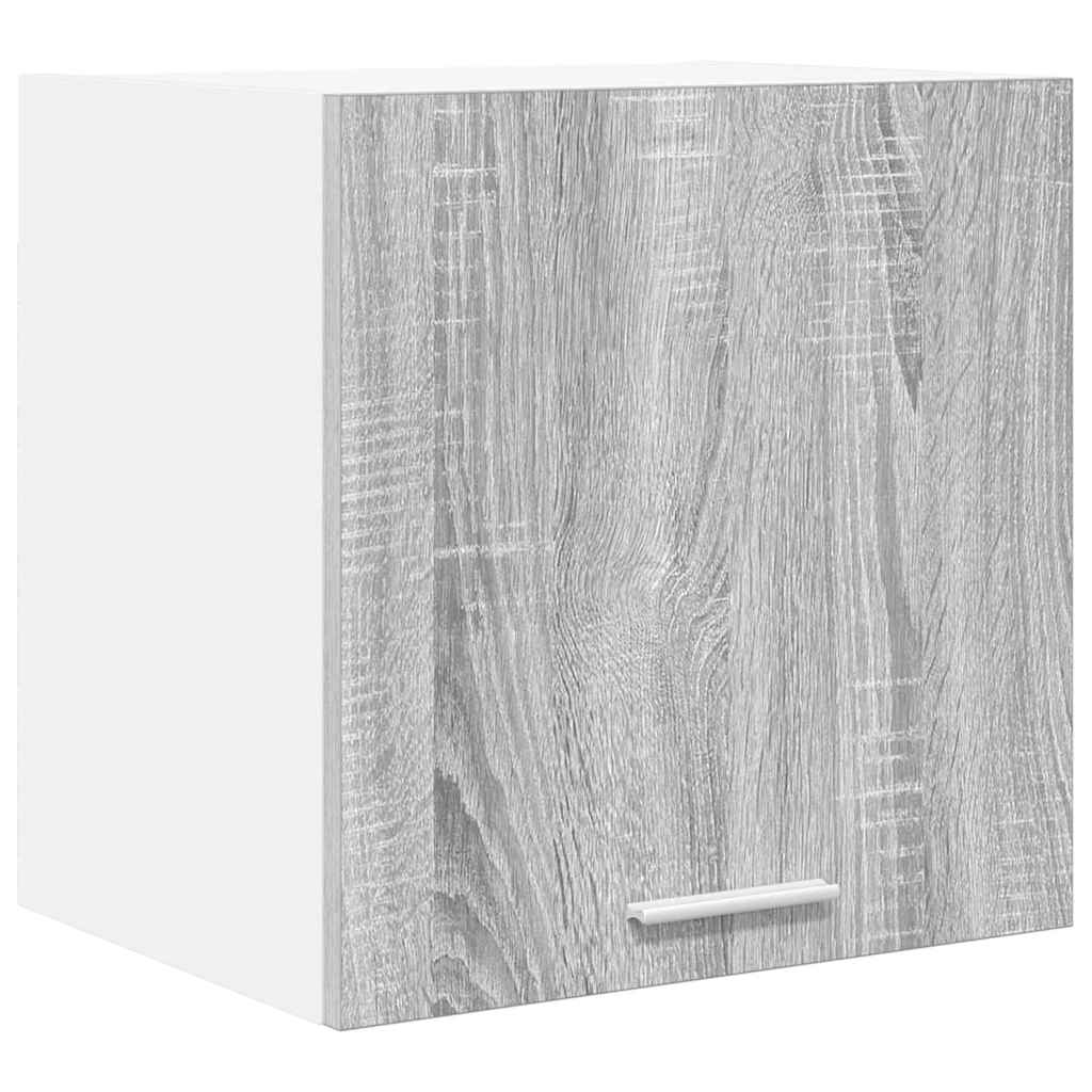 vidaXL Hanging Cabinet Grey Sonoma and White 40 x 31 x 40 cm