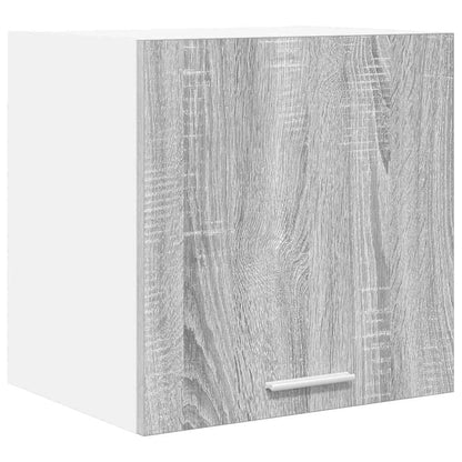 vidaXL Hanging Cabinet Grey Sonoma and White 40 x 31 x 40 cm