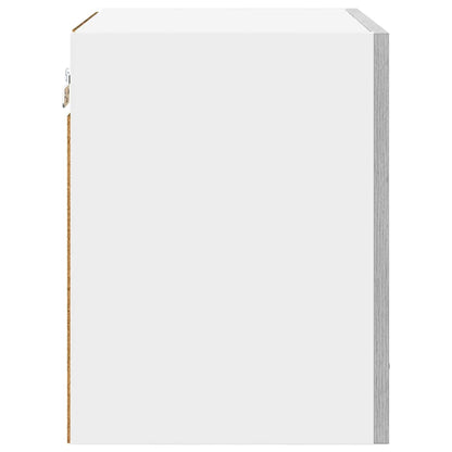vidaXL Hanging Cabinet Grey Sonoma and White 40 x 31 x 40 cm
