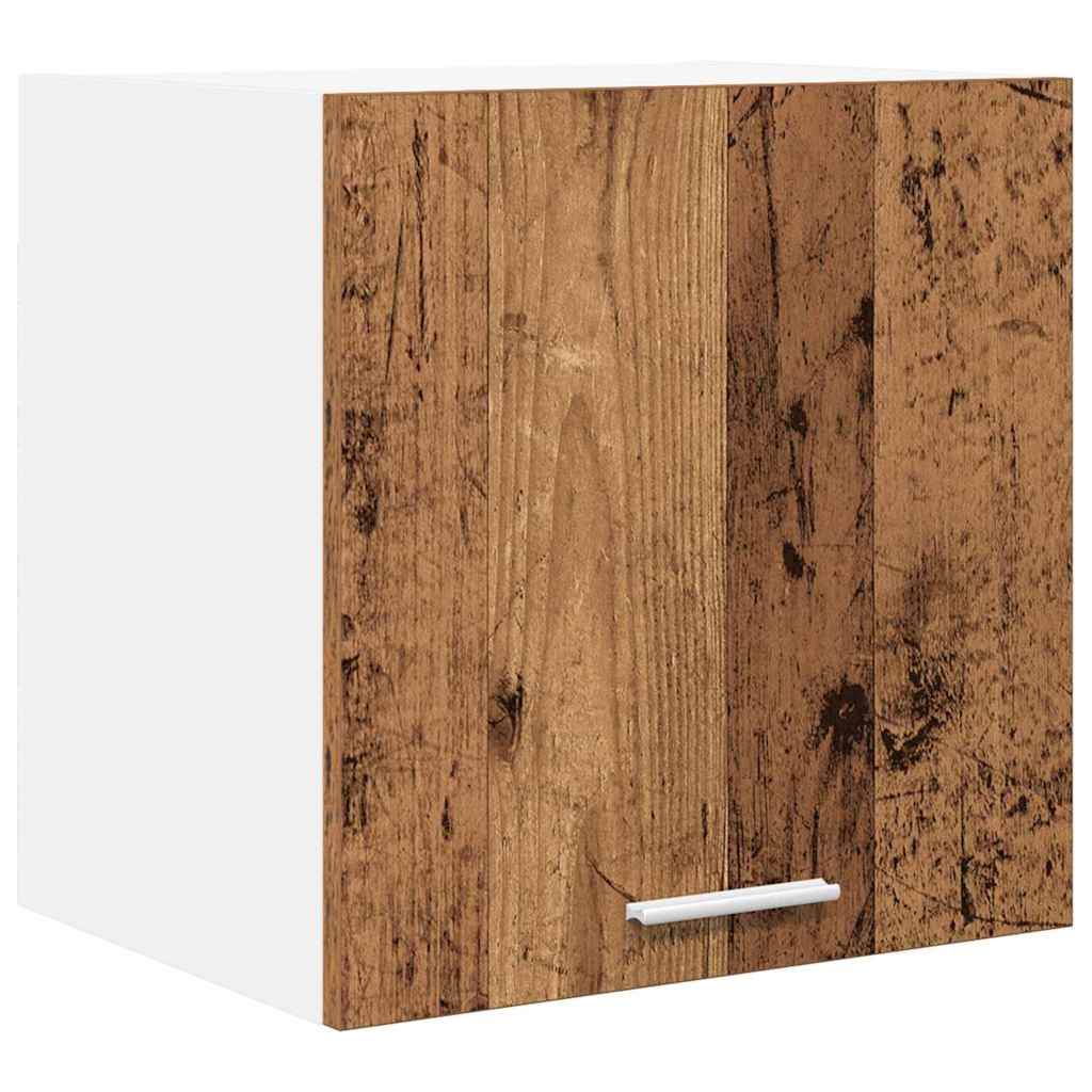 vidaXL Hanging Cabinet 2 pcs Old Wood and White 40 x 31 x 40 cm