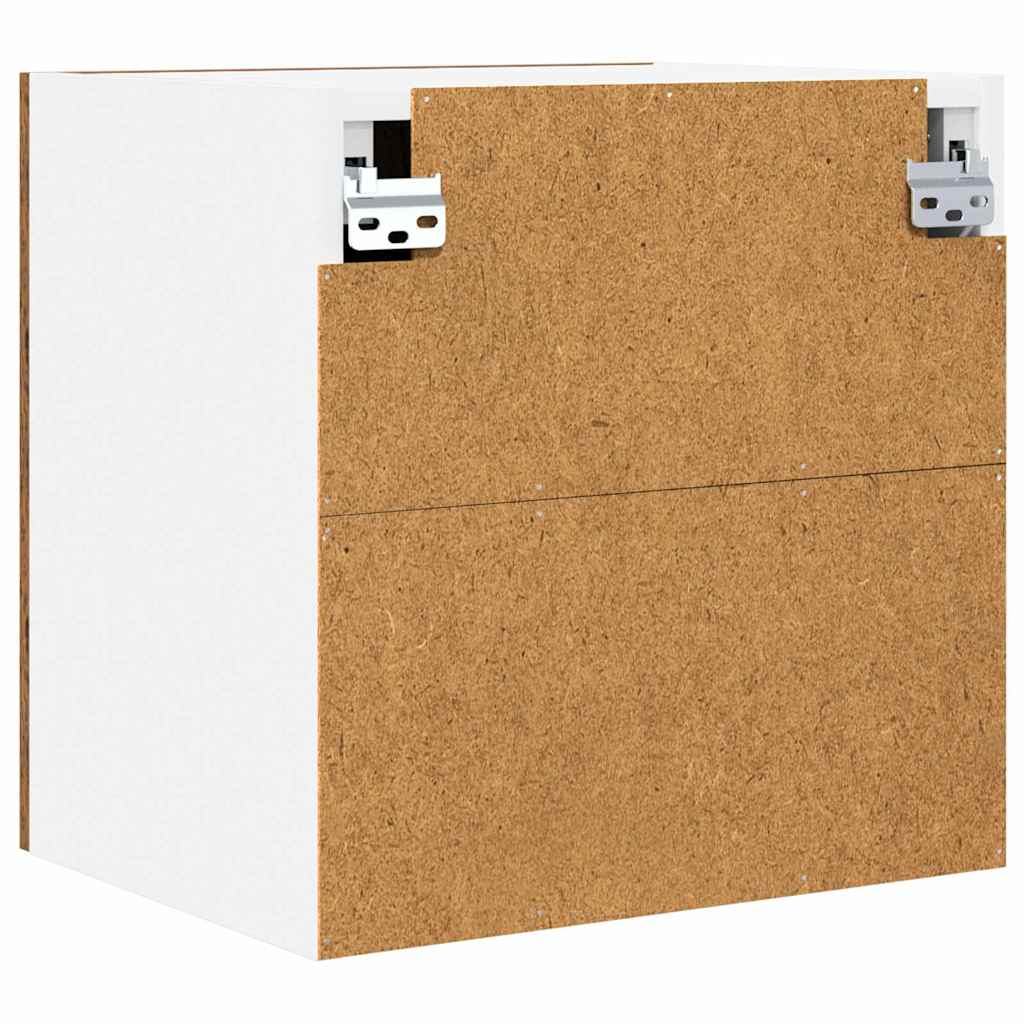 vidaXL Hanging Cabinet 2 pcs Old Wood and White 40 x 31 x 40 cm