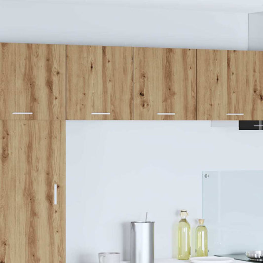 vidaXL Hanging Cabinet Artisan Oak and White 40 x 31 x 40 cm