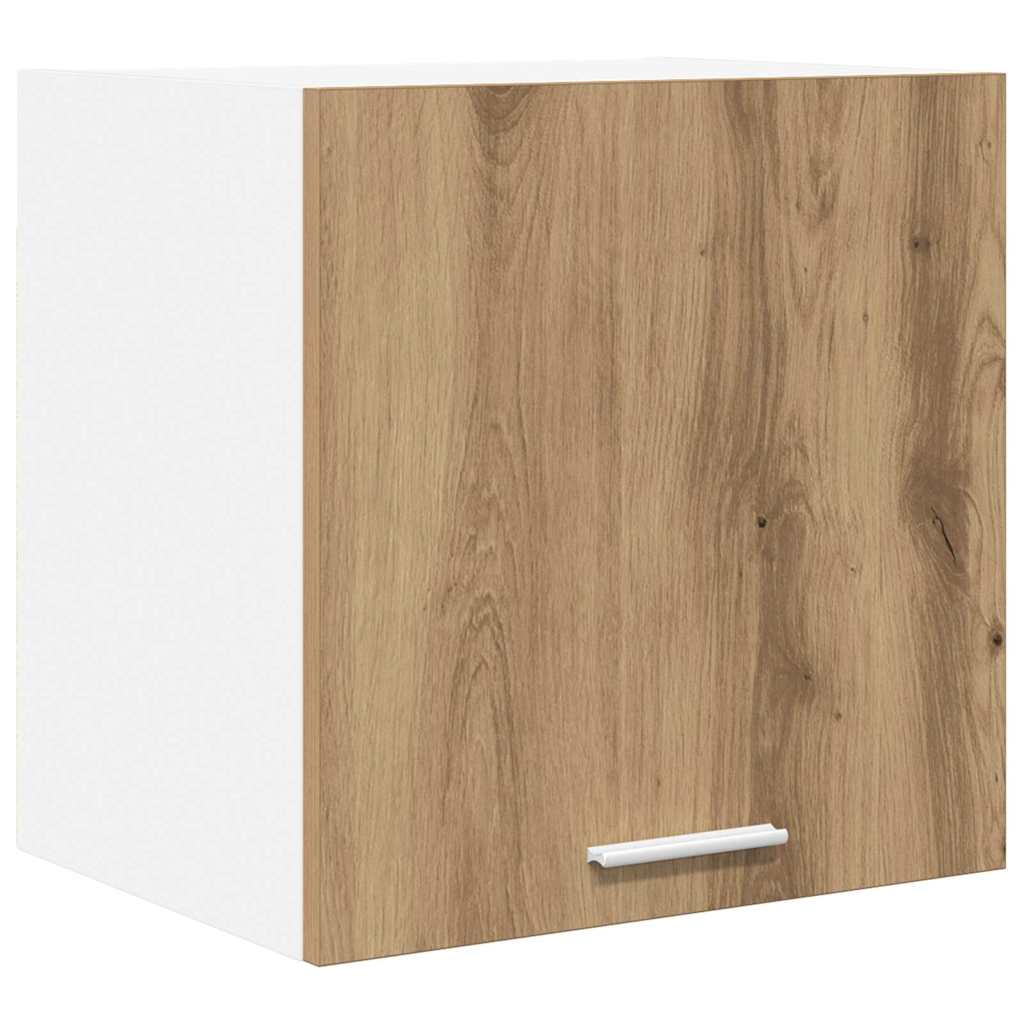 vidaXL Hanging Cabinet Artisan Oak and White 40 x 31 x 40 cm