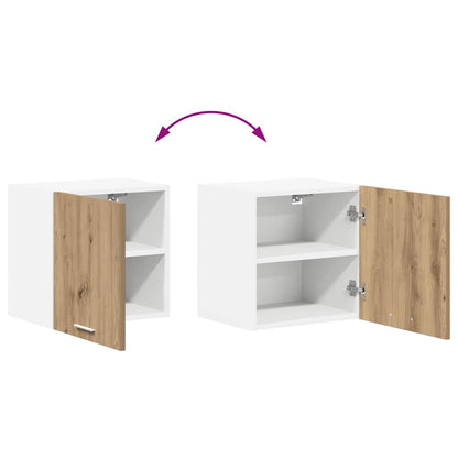 vidaXL Hanging Cabinet Artisan Oak and White 40 x 31 x 40 cm