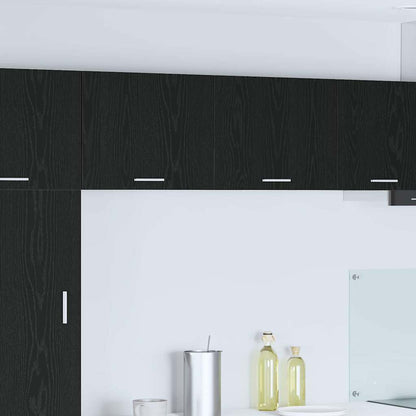 vidaXL Hanging Cabinet Black Oak and White 50 x 31 x 40 cm