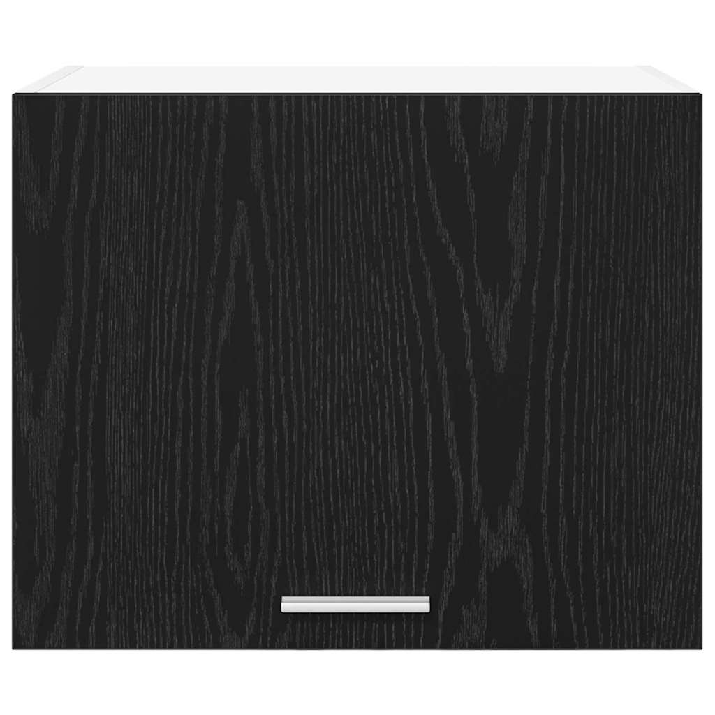 vidaXL Hanging Cabinet Black Oak and White 50 x 31 x 40 cm