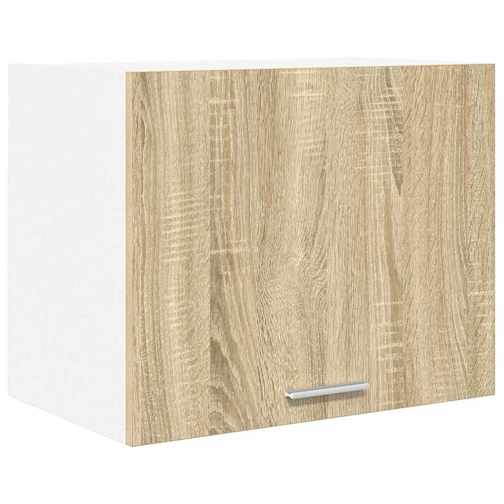 vidaXL Hanging Cabinet Sonoma Oak and White 50 x 31 x 40 cm