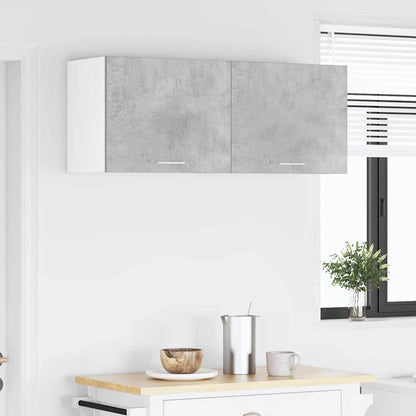 vidaXL Hanging Cabinet Concrete Grey and White 50 x 31 x 40 cm