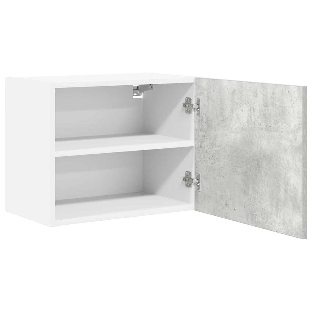 vidaXL Hanging Cabinet Concrete Grey and White 50 x 31 x 40 cm