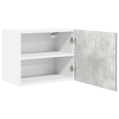 vidaXL Hanging Cabinet 2 pcs Concrete Grey and White 50 x 31 x 40 cm