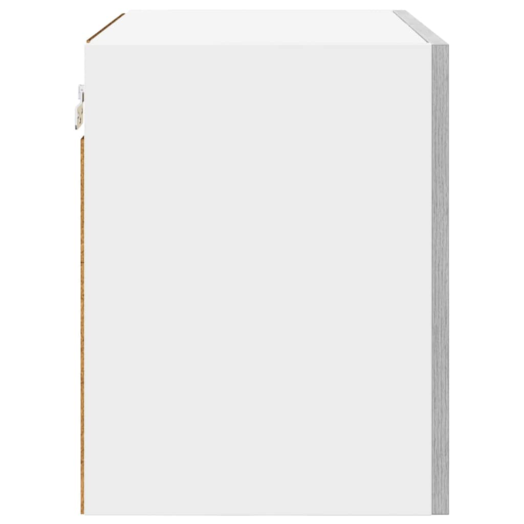 vidaXL Hanging Cabinet 2 pcs Grey Sonoma and White 50 x 31 x 40 cm