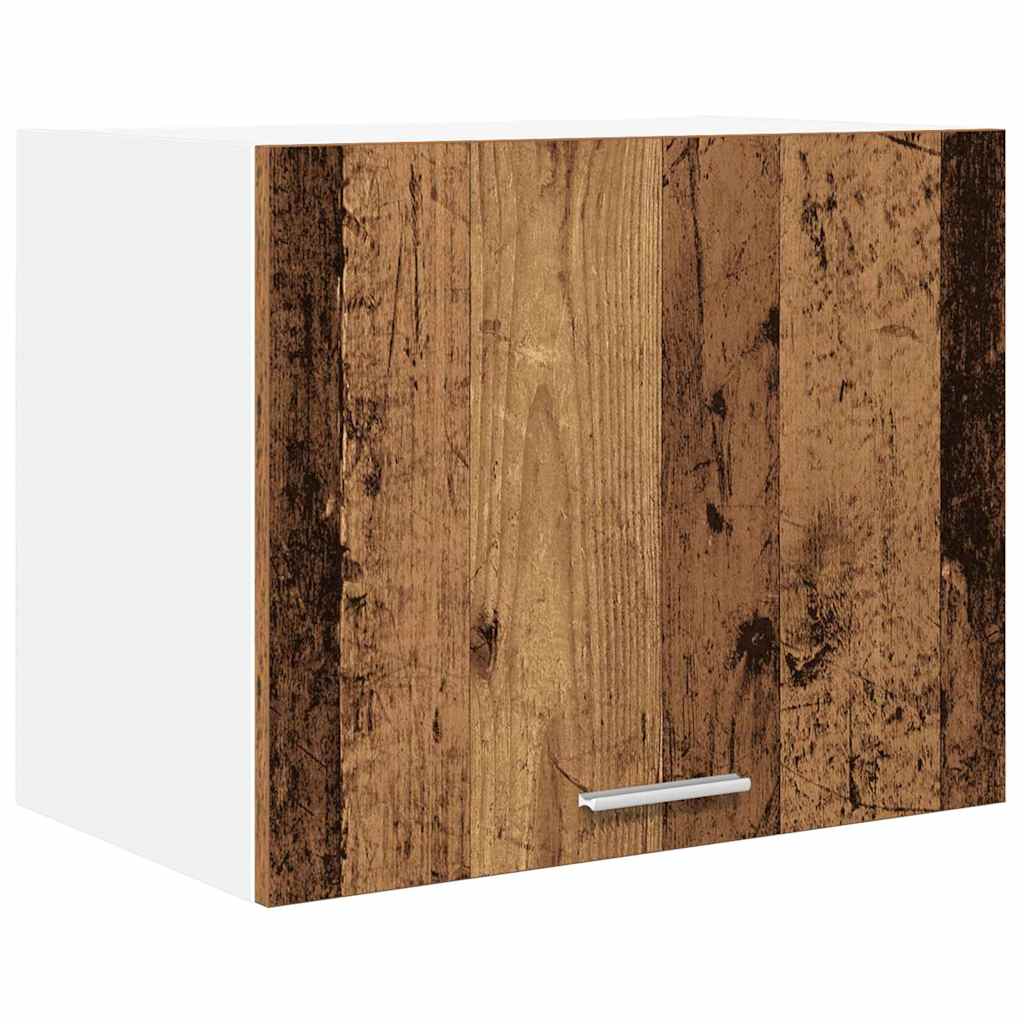 vidaXL Hanging Cabinet with Storage Old Wood and White 50 x 31 x 40 cm