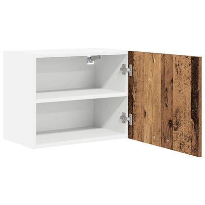 vidaXL Hanging Cabinet 2 pcs Old Wood and White 50 x 31 x 40 cm