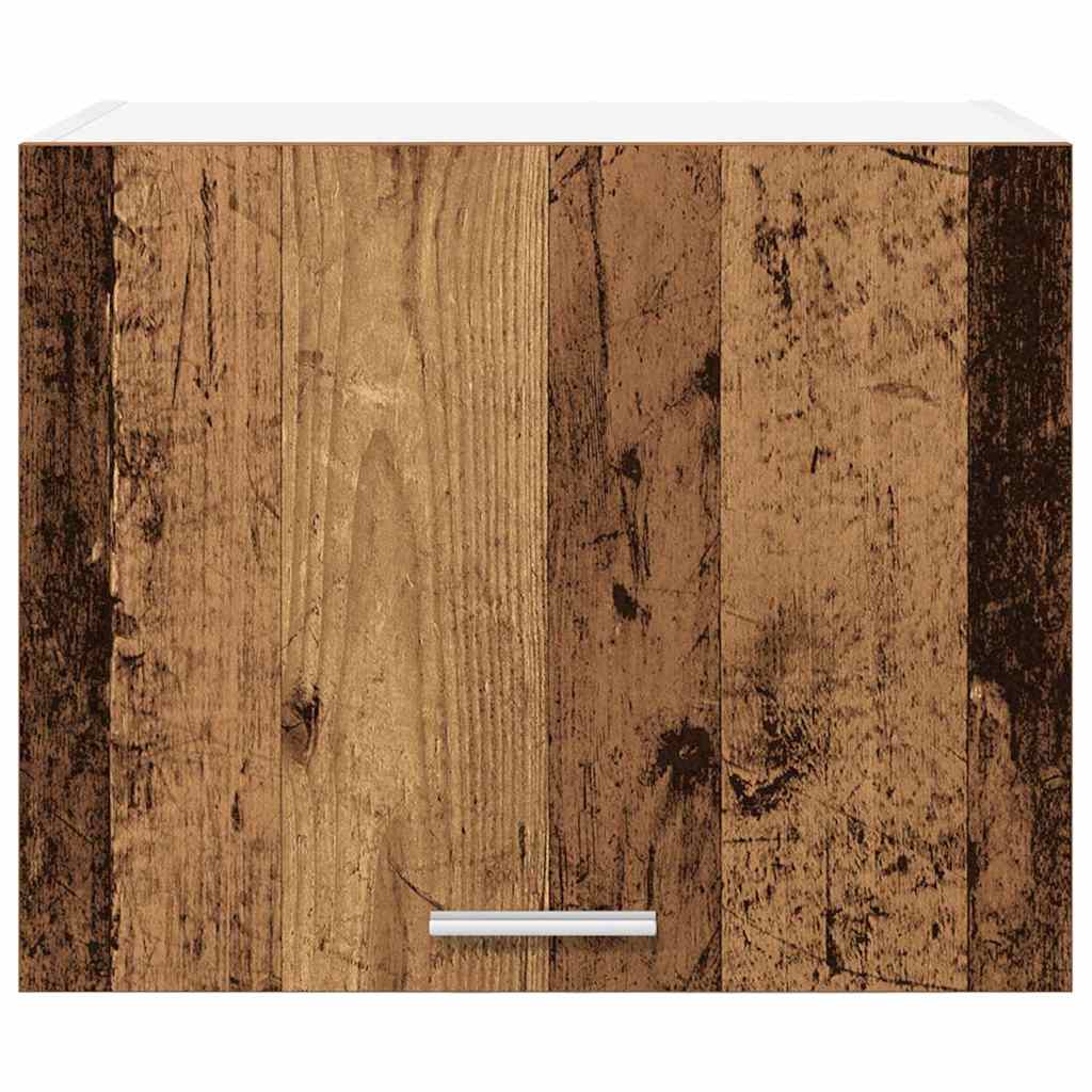 vidaXL Hanging Cabinet 2 pcs Old Wood and White 50 x 31 x 40 cm