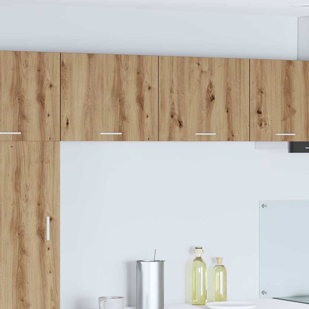 vidaXL Hanging Cabinet Artisan Oak and White 50 x 31 x 40 cm