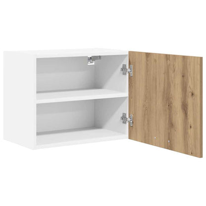 vidaXL Hanging Cabinet Artisan Oak and White 50 x 31 x 40 cm
