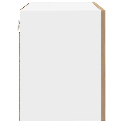 vidaXL Hanging Cabinet Artisan Oak and White 50 x 31 x 40 cm