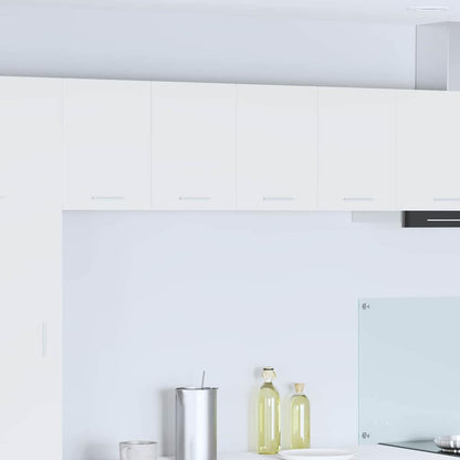 vidaXL Hanging Cabinet 2 pcs White Engineered Wood