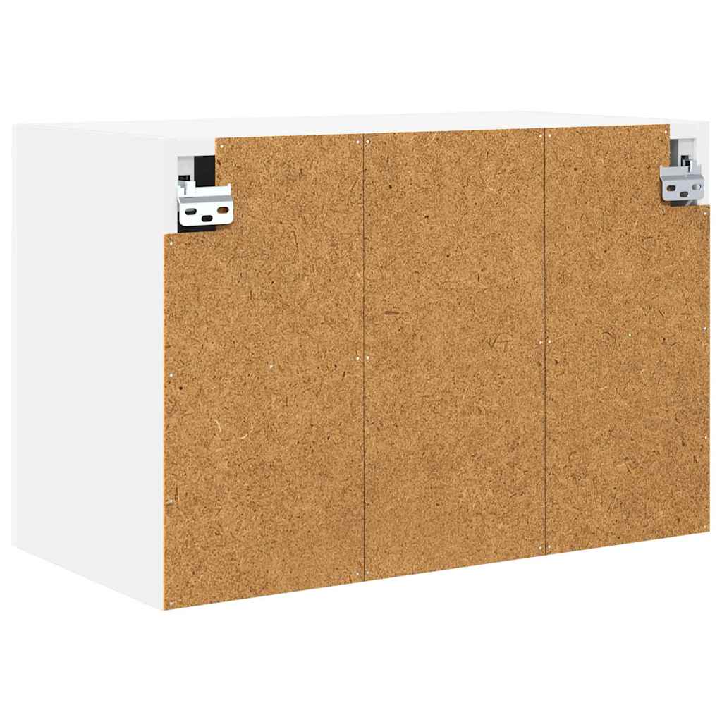 vidaXL Hanging Cabinet 2 pcs White Engineered Wood