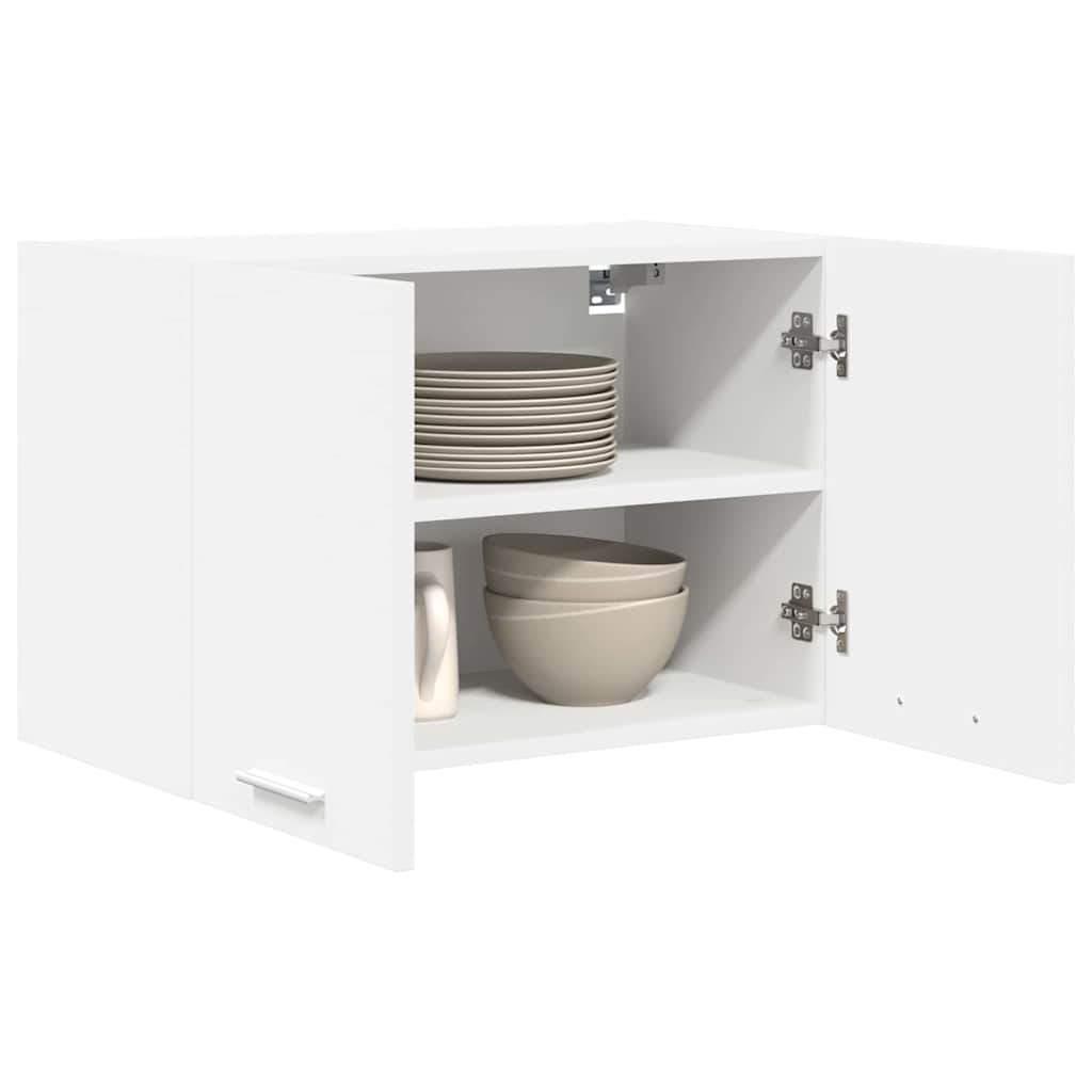 vidaXL Hanging Cabinet 2 pcs White Engineered Wood