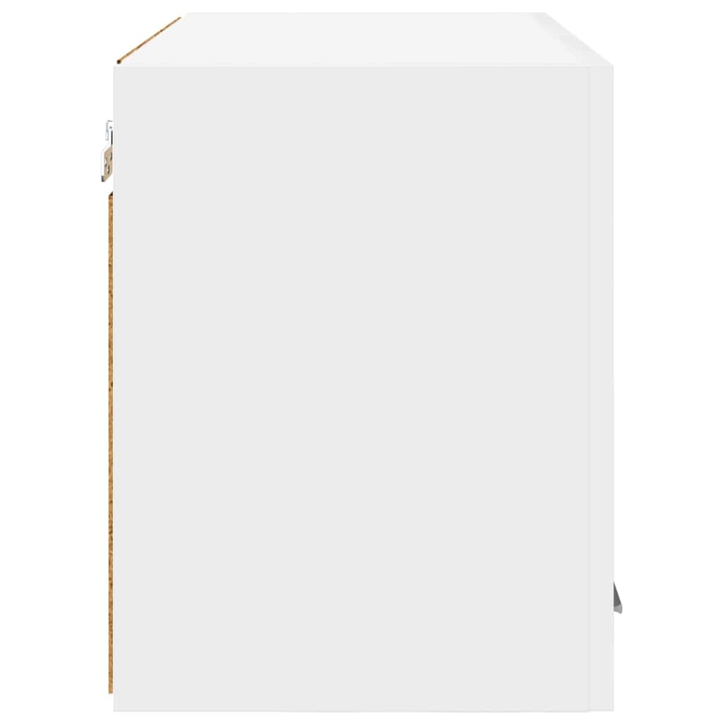 vidaXL Hanging Cabinet 2 pcs White Engineered Wood