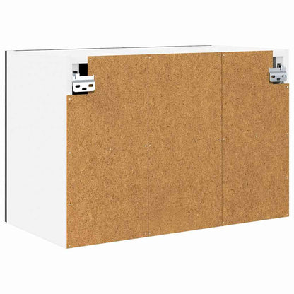 vidaXL Hanging Cabinet Black Oak and White 60 x 31 x 40 cm