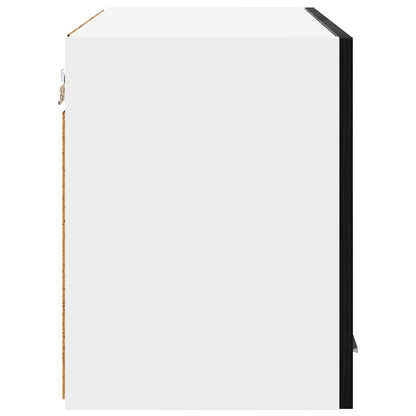 vidaXL Hanging Cabinet Black Oak and White 60 x 31 x 40 cm