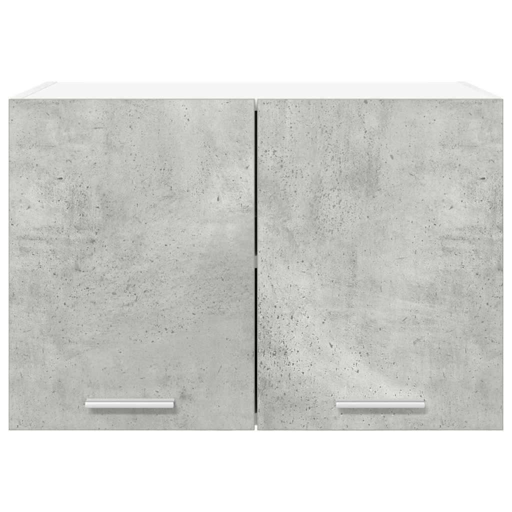 vidaXL Hanging Cabinet 2 pcs Concrete Grey and White 60 x 31 x 40 cm