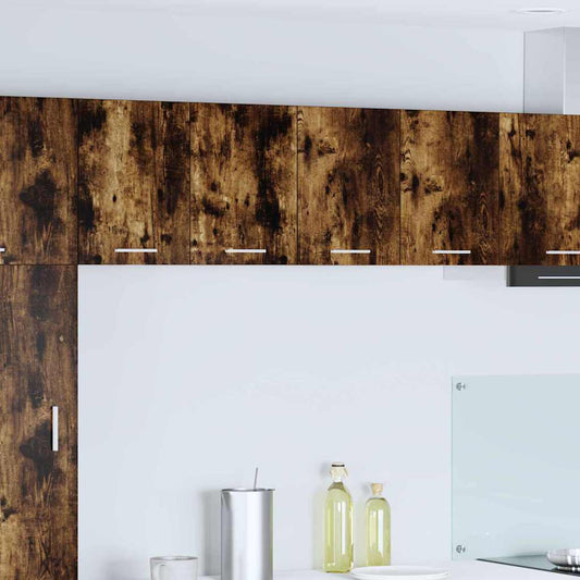vidaXL Hanging Cabinet Smoked Oak and White 60 x 31 x 40 cm