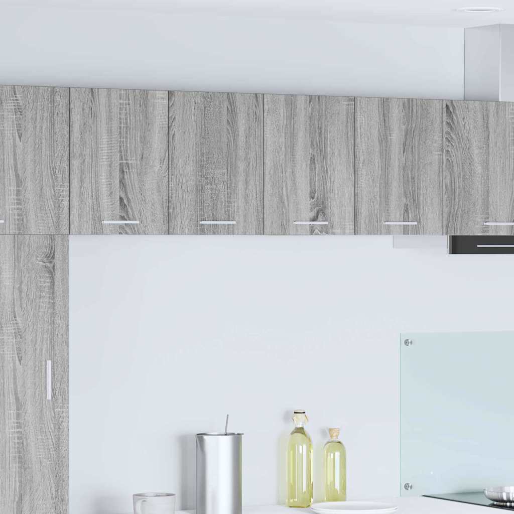 vidaXL Hanging Cabinet Grey Sonoma and White 60 x 31 x 40 cm
