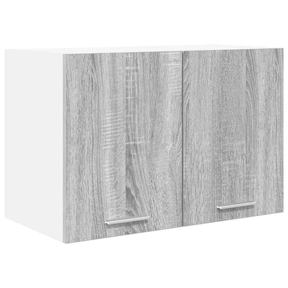 vidaXL Hanging Cabinet Grey Sonoma and White 60 x 31 x 40 cm