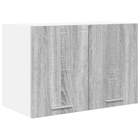 vidaXL Hanging Cabinet Grey Sonoma and White 60 x 31 x 40 cm