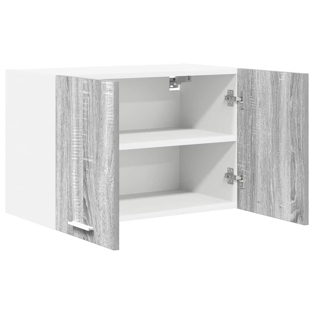 vidaXL Hanging Cabinet Grey Sonoma and White 60 x 31 x 40 cm