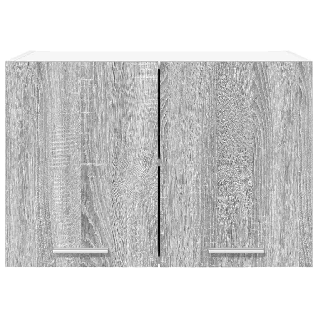 vidaXL Hanging Cabinet Grey Sonoma and White 60 x 31 x 40 cm