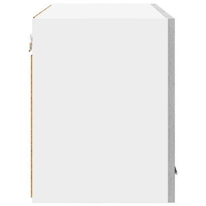 vidaXL Hanging Cabinet 2 pcs Grey Sonoma and White 60 x 31 x 40 cm