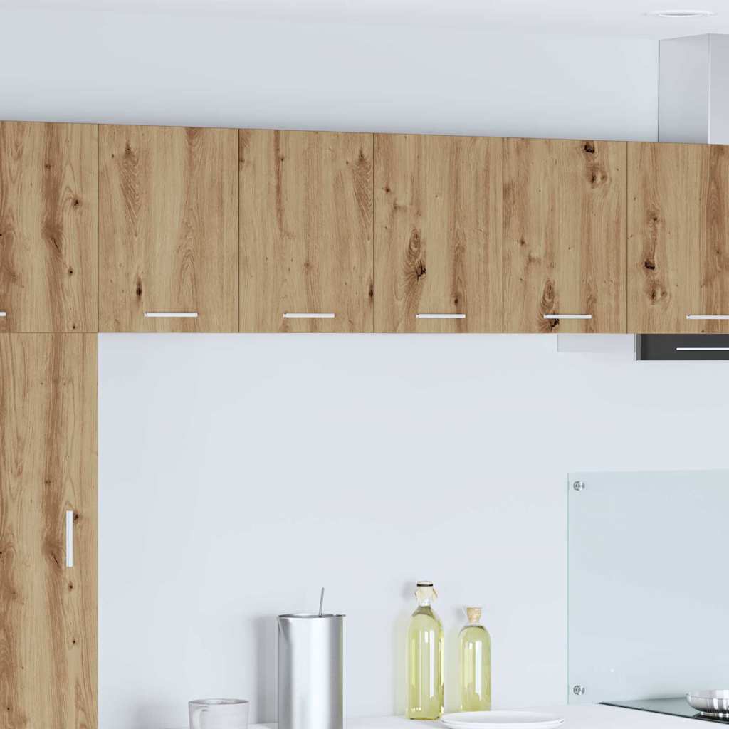 vidaXL Hanging Cabinet Artisan Oak and White 60 x 31 x 40 cm