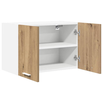 vidaXL Hanging Cabinet Artisan Oak and White 60 x 31 x 40 cm
