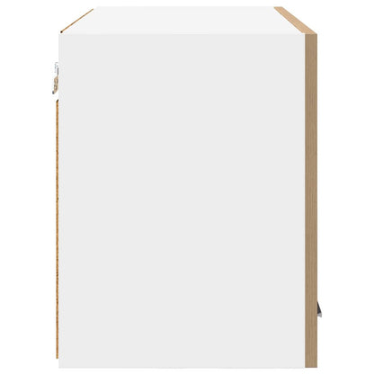 vidaXL Hanging Cabinet Artisan Oak and White 60 x 31 x 40 cm