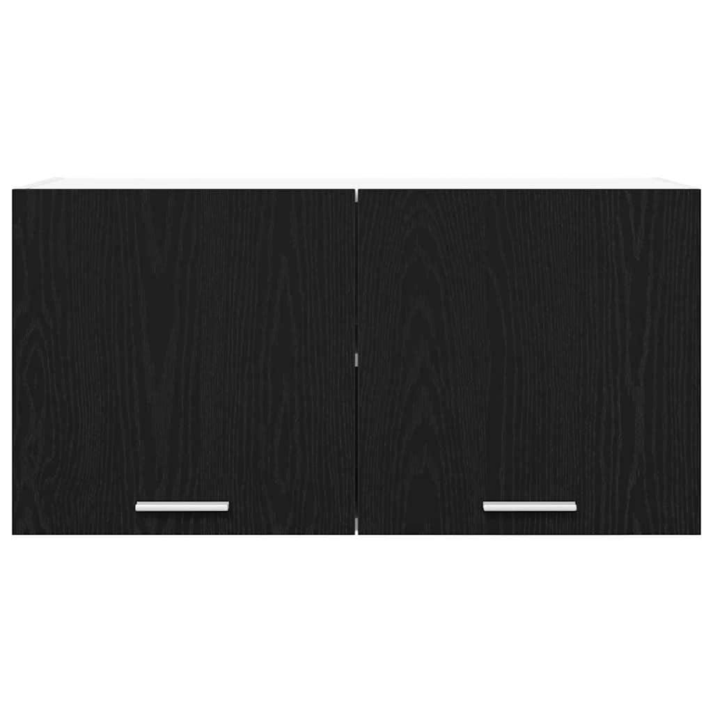 vidaXL Hanging Cabinet Black Oak 80 x 31 x 40 cm Engineered Wood