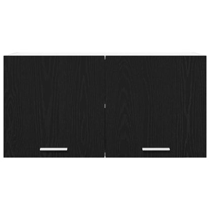 vidaXL Hanging Cabinet Black Oak 80 x 31 x 40 cm Engineered Wood