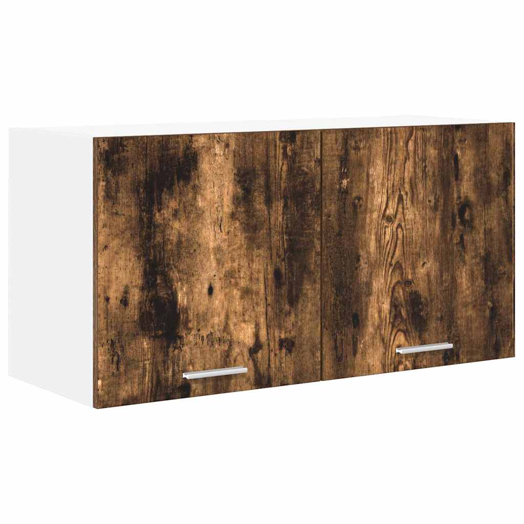 vidaXL Hanging Cabinet Smoked Oak 80 x 31 x 40 cm Engineered Wood