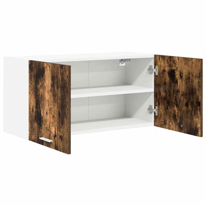 vidaXL Hanging Cabinet Smoked Oak 80 x 31 x 40 cm Engineered Wood