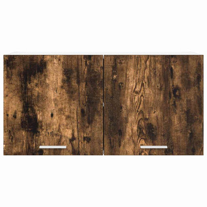 vidaXL Hanging Cabinet Smoked Oak 80 x 31 x 40 cm Engineered Wood