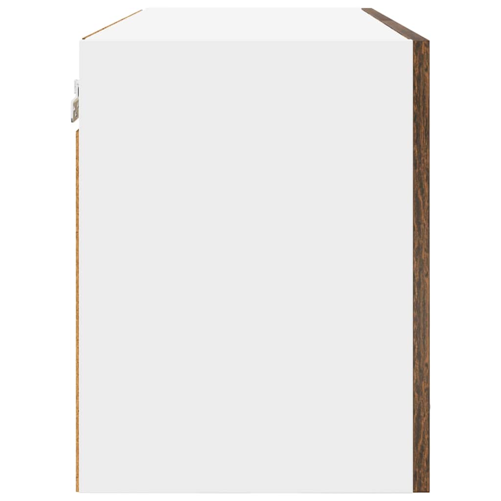 vidaXL Hanging Cabinet Smoked Oak 80 x 31 x 40 cm Engineered Wood