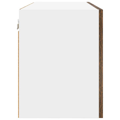 vidaXL Hanging Cabinet Smoked Oak 80 x 31 x 40 cm Engineered Wood