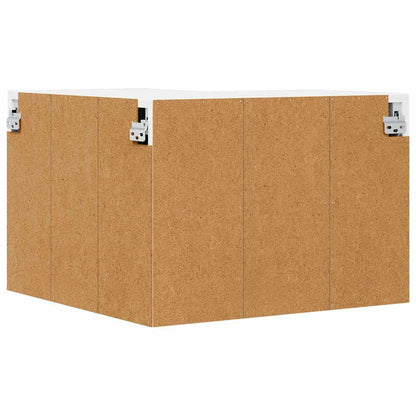 vidaXL Hanging Cabinet White 57 x 57 x 40 cm Engineered Wood